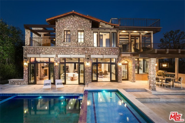 比弗利山庄beverlyhills豪华别墅5卧45卫面积开阔户外泳池酒窖超大